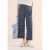 Cecil Dames Broek met gedessineerde Wide Legs in Blauw