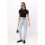 TRENDYOLMİLLA Dames Donkerblauw Effen Mom Hoge taille Jeans