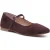 Hush Puppies Pasha Suède Dames Chocolade Ballerina’s
