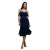 Vrouwen chiffon jurk Goddiva Midi