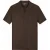 Malelions Men Chunky Waffle Buttonless Polo | Dark Brown