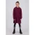 Vingino gebloemde midi jurk – zwart/rood/paars
