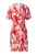s.Oliver Jurk  rosa / rood / oranjerood / wit