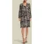 Summum Woman Wrap Dress Ornament Print Blacks