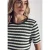 Gestreept shirt met gebreide look