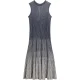 Ted Baker Dilyaa Gebreide Jurk Met Textuur En Strepen In Marineblauw