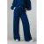 LabeL DOT wide leg regular waist broek blauw