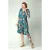 Topvintage exclusive ~ Aria Floral swing jurk in teal