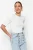 TRENDYOLMİLLA Dames Ecru Effen Kort Getailleerd Blouses