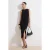 Platte, mouwloze midi-jurk voor dames, geschikt voor overdag en ’s avonds. Nauwsluitende bodycon-jurk.