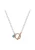 Gaya Ketting  blauw / rose-goud / parelwit