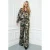 Esqualo wide leg regular waist palazzo broek zwart met glitter