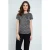 Korte mouwen satijnen viscose top van Conquista Fashion
