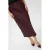 Kaffe midi rok – donkerrood