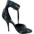 Balenciaga Cagole 110 Sandalenhakken in Zwart Lamsleer