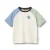 Wheat T-shirt ecru/lichtgroen/lichtblauw