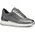 Geox D Desya A Leren Dames Donkergrijze/Gun Sneakers