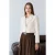 TRENDYOLMİLLA Dames Beige Gestructureerd Lang Regular fit Blazers
