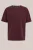 WE Fashion – Heren boxy fit T-shirt – Boxy Fit – Donkerrood – Katoen –