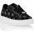 Suede Lo-Top Sneakers Monogram Strass
