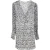 Maje Ribane mini-jurk met zebraprint in zwart-witte viscose