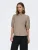Only Onlaris Life 2/4 Frill Shirt Wvn Cc Blouse 4912351 Taupe Gray