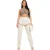 Missy Empire Damesbroek met vetersluiting en hoge taille (Zand)