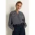 Claudia Sträter gestreepte blouse donkerblauw