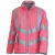 Yoko Dames kensington fleece gevoerde hi-vis lady fit gewatteerde jas