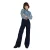 Damesjeans met wijde pijpen F.A.M. Paris Fauve