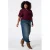 MS Mode Plus Size top – donkerrood