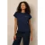 Lofty Manner T-shirt met backprint – donkerblauw