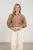 Nukus Milanova Blouse Embroidery Nkf02142 Blouse 335 Toffee