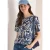 Cecil Dames Shirt met burn-out look in Blauw
