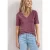 Basic Shirt met V-hals in effen kleur
