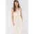 Mango broderie midi zomerjurk – beige