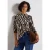 Street One Dames Shirt met zebraprint in Bruin