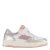 Graceland leren sneakers zilver/lichtroze
