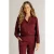 Ivy Beau blouse travelstof – donkerrood