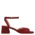 Manfield suède sandalettes bordeaux