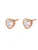 Hey Happiness Oorbellen ‘Crystal Love’  rose-goud
