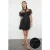 TRENDYOLMİLLA Dames Zwart Effen Kort / Mini Kort Cocktail Skater Jurken