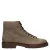 Manfield leren veterboots met profielzool – grijs