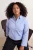 Trendyol Curve Dames Blauw Effen Lang Getailleerd Grote maten Overhemden