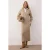 Trendyol Modest Dames Beige Effen Maxi Lang Casual Recht Modest Jurken