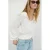 MANGO TEEN blousetop met smockwerk – wit