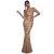 Maxi-jurk voor dames Goddiva Sequin & Mesh
