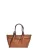 Luisa Vannini Brown Rundleer Tas
