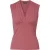 Dusty Rose mouwloze aansluitende top met V-hals, zachte viscosemix