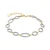 Luxenter Armband van 925 sterling zilver en glanzende zirkonia met 18-karaats goud afwerking – Phinthe